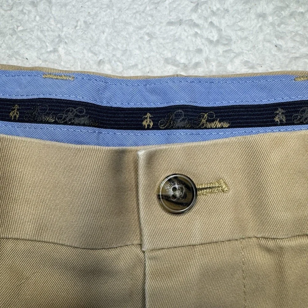 Brooks Brothers Chino Shorts Mens 38 Tan Advantage Lightweight Stretch‎ Khaki